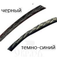кожаный шнурок черный серебро 925 пробы с родированием (арт. 40.701р)