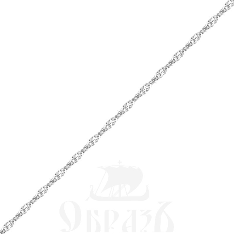 цепь плетение "сингапур" с алмазной огранкой серебро 925 пробы (арт. 9005060)